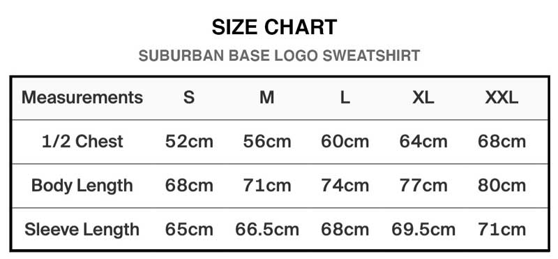 product size guide